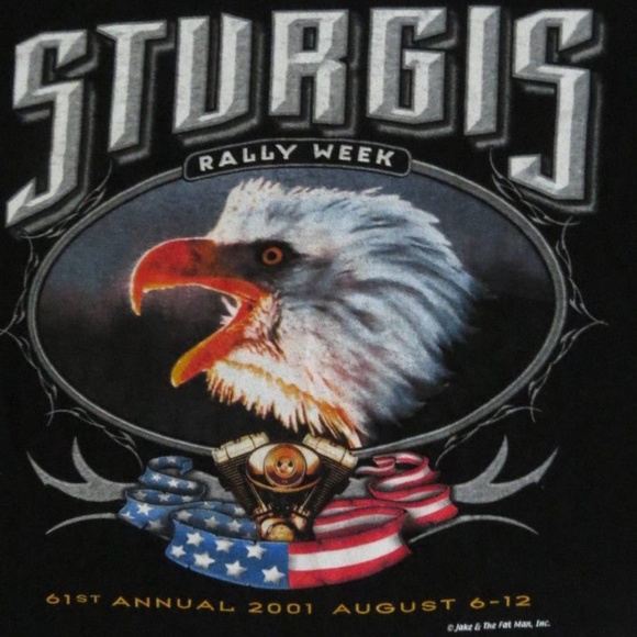 STURGIS 2001 T Shirt XL 61st BLACK HILLS RALLY - Picture 2 of 6